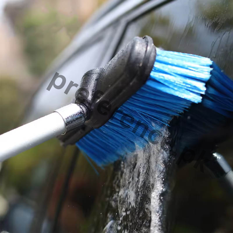 Telescopic Solar Panel Cleaning Brush with Water Switch