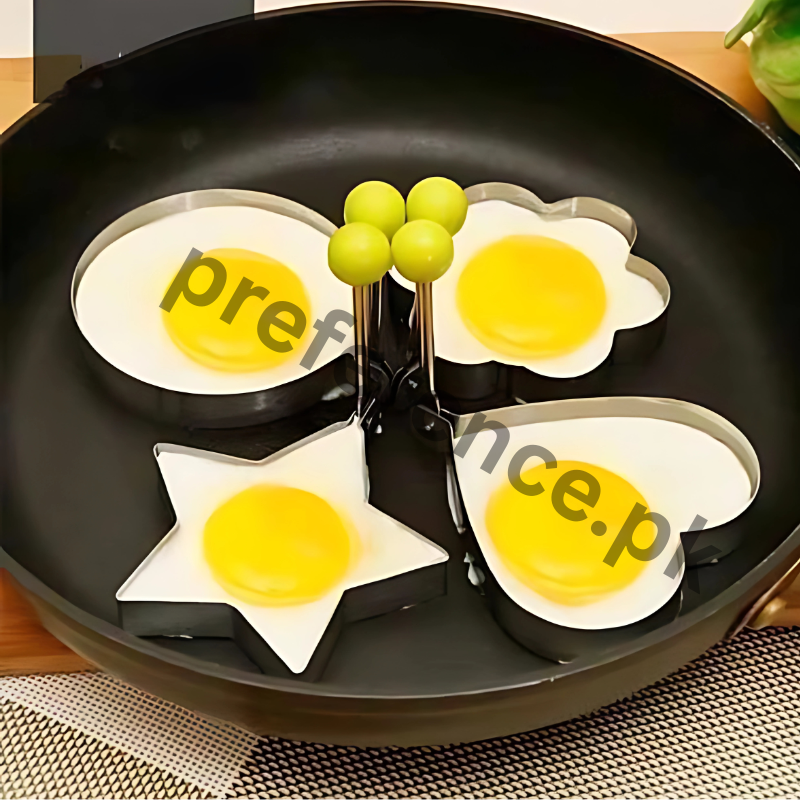 Egg Molds Stainless Steel 4 Pcs Set For Kitchen
