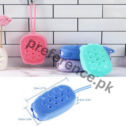 Silicone Bath &amp; Massage Brush (Double‑Sided)