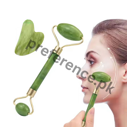 2‑in‑1 Natural Jade Facial Beauty Roller