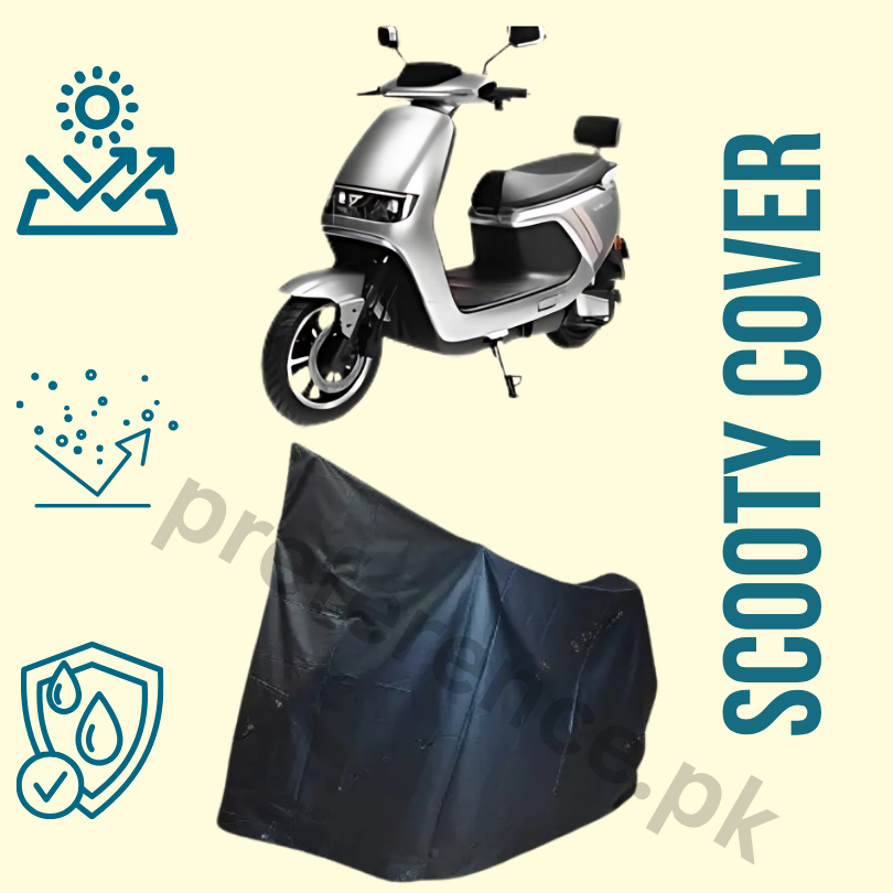Waterproof & Dustproof Scooty Cover, Laminated with Parachute Fabric